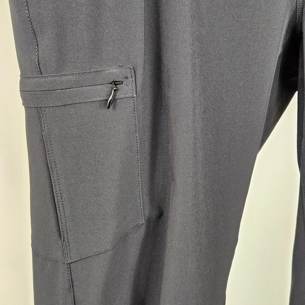 REI Sahara Path Cargo Pant Womens 14 Dark Gray Charcoal Roll Tab Hiking Outdoor - Picture 15 of 16